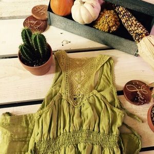 Crochet back dress