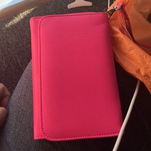 Neon  pink wristlet