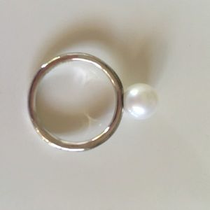 Trollbeads pearl ring size 7