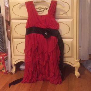 Never worn super cute black and red dress