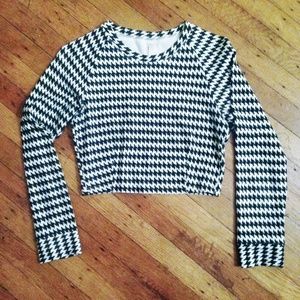 Houndstooth Crop top