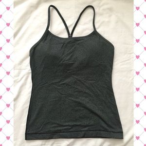 Lululemon Power Y Tank - Dark Gray - Size 6