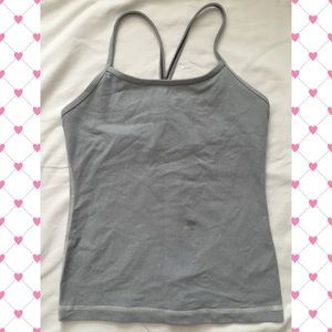 Lululemon Power Y Tank - Light Gray - Size 6