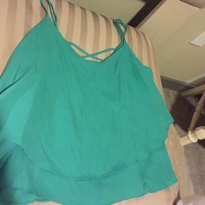 never worn boutique Ruffled top.