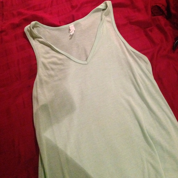 Mint green tank top women's 2XL