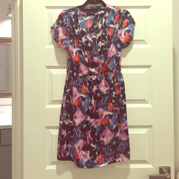 Banana republic silk floral dress