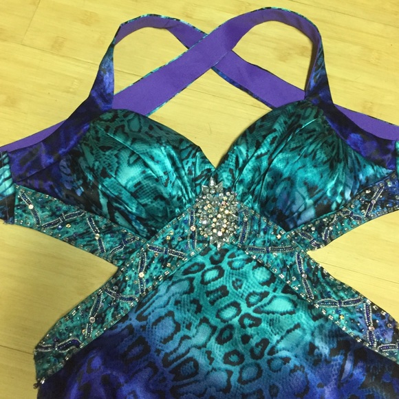 Bedazzled prom homecoming dress