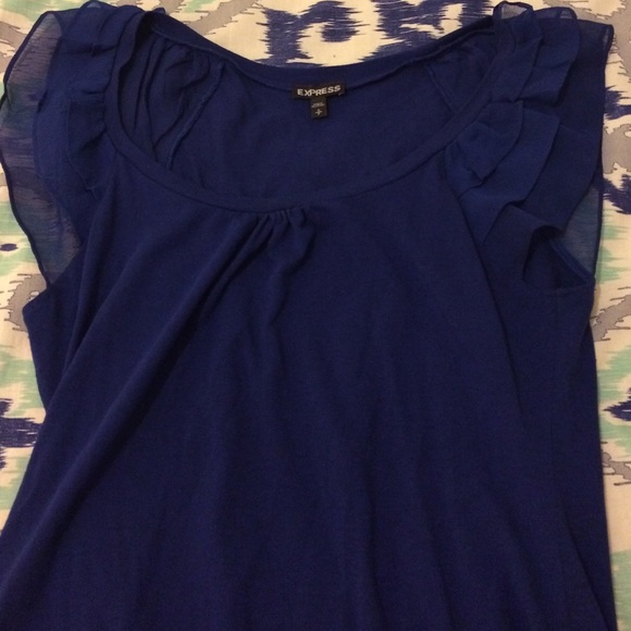Express Royal Blue Blouse, S