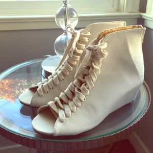 Lace Up Wedge Sandal