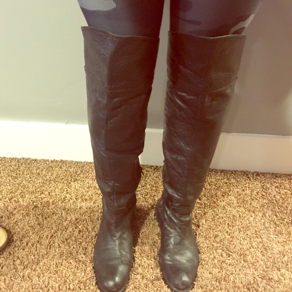 Sedrina over the knee black boots