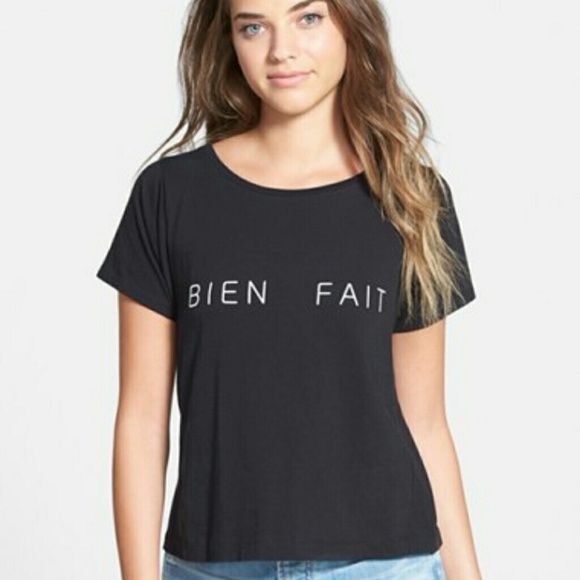 Madewell Tops - Madewell Bien Fait Forward Seam Tee