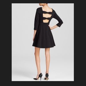 Kate Spade ponte flirty back dress