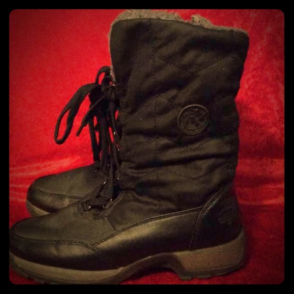 Black Totes Rhonda Warm Winter Lined Boots