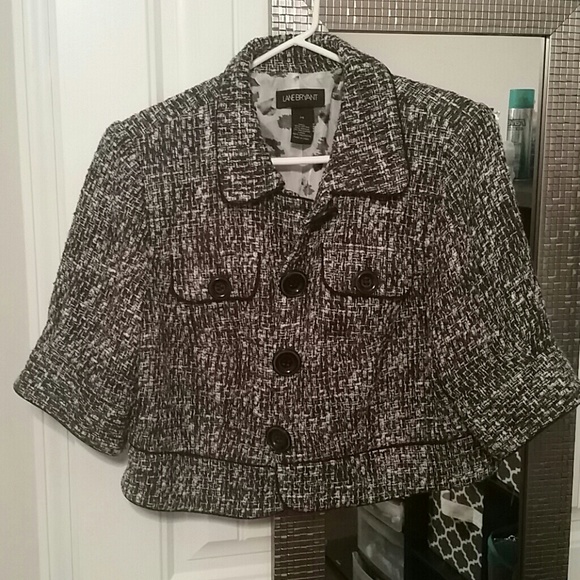 Crop Black and White Blazer