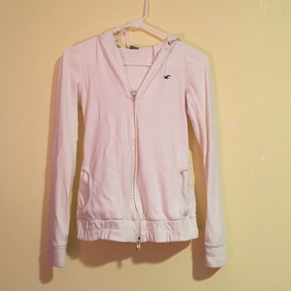 White Hollister hoodie