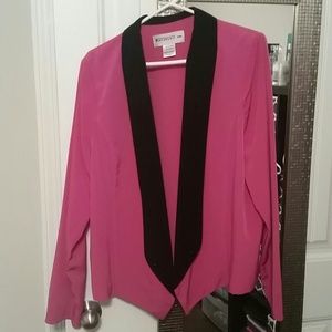 Pink and Black Blazer