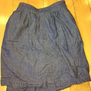 Skirt with buttons up the front