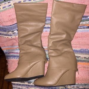 Tan colored boots