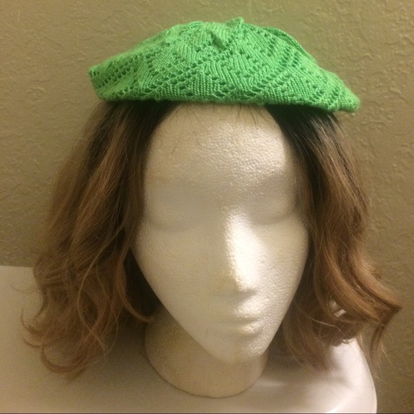 Lime Green Flat Hat