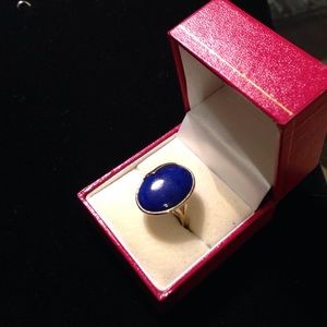 Finest quality Lapis and 14kt gold ring!