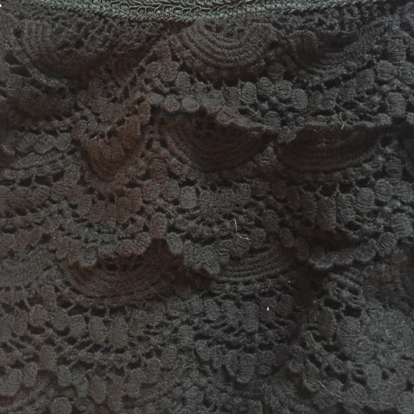 Black Ruffled Shorts - Picture 2 of 2