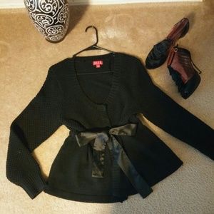 ELLE Ribbon Tie Sweater