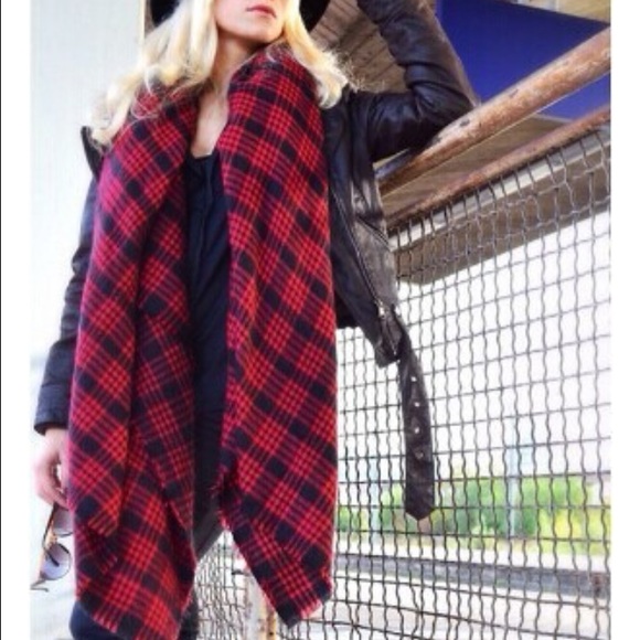 Popular Plaid Blanket Scarf - Picture 2 of 4