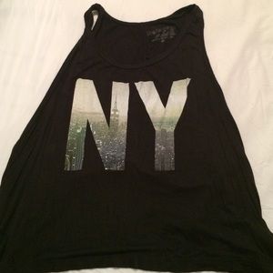 NY graphic tank top