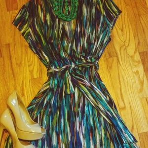 Nicole by Nicole Miller faux wrap dress
