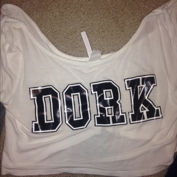 Crop Top saying Dork