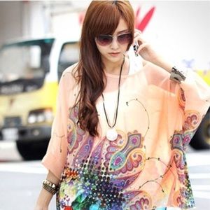 Pretty flowy pullover top