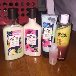 Hollister and aerie lotions