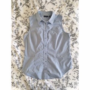 Sleeveless Chambray Top