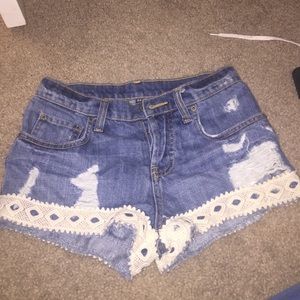 Lf lace shorts! Worn twice!