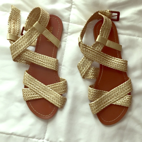 Gold sandals SOLD