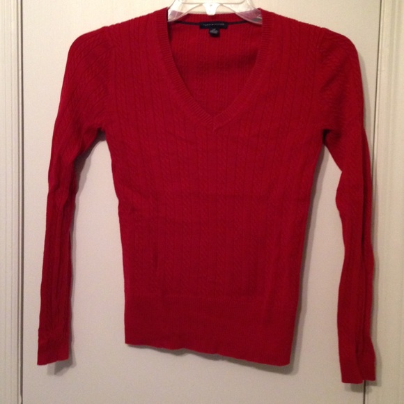 Knit sweater.