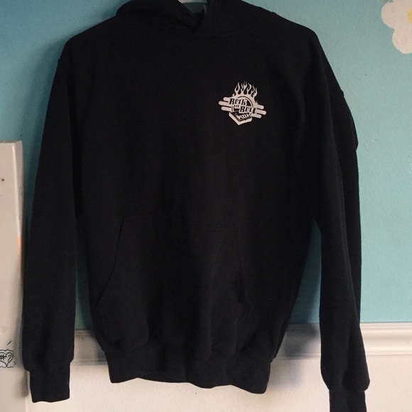 Black Rock n Roll pizza sweatshirt