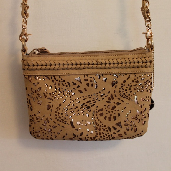 Laser Cut Leather Crossbody