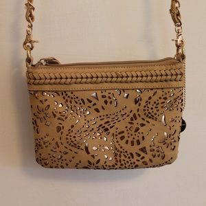 Laser Cut Leather Crossbody