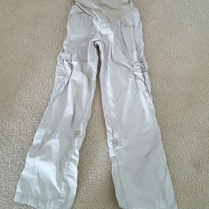 Khaki maternity pants
