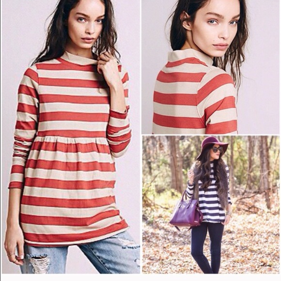 Free People Tops - 🆕 Free People Striped Tunic Top
