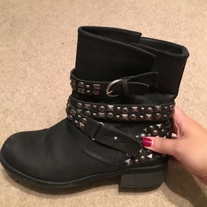 Studded Moto Boots