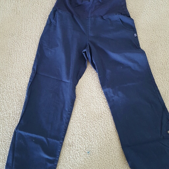 Blue maternity pants