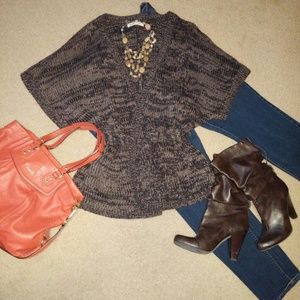 Old Navy Marled Wrap Sweater