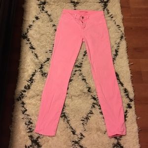 J Brand neon pink jeans