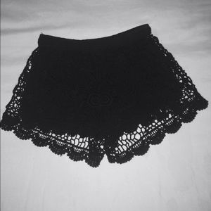 lace shorts from LA HEARTS