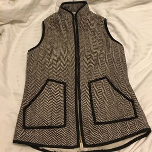 J Crew style herringbone vest