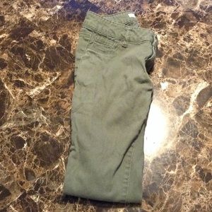 Army green jeans