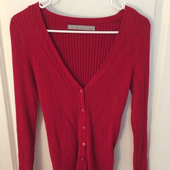 Deep Red Cardigan