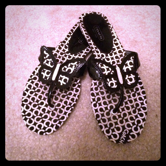 Coach Petra butterfly sandals size 8.5